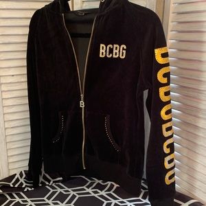 BCBG black and gold hoodie